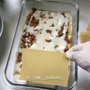لازانيا باللحمه المفرومه