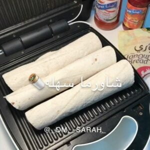شاورما بالخبز التورتيلا