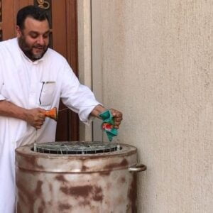مندي على طريقتي في تنور الخبز المنزلي