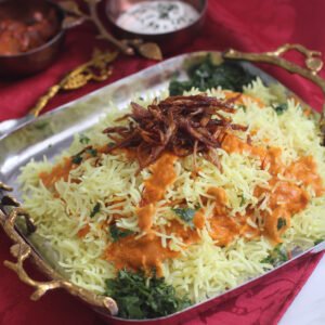 بتر تشيكن مع رز بالزعفران