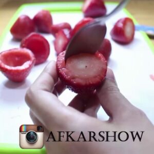 فراولة مع جبنة كريمية