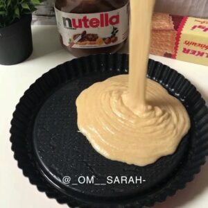 تارت البسكوت بالنوتيلا