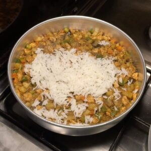 صينية رز بالخضار