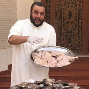 مظبي دجاج على الحجر