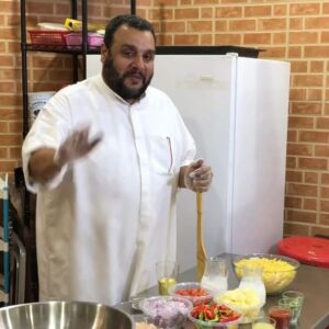 كبسة معكرونة الدجاج بخلطة البرياني الجميله