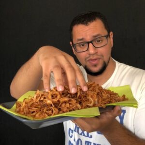 البصل المقلي