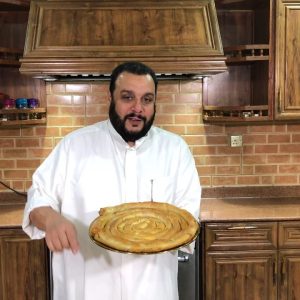 وريك حلزوني في ورق السبرنج رول
