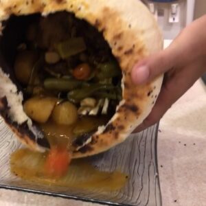 طاجن لحم وخضار