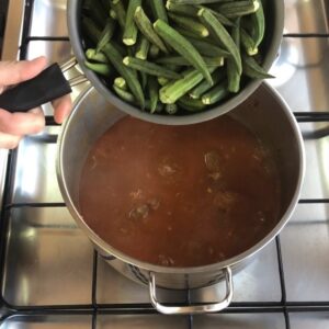 مرق باميه بالطريقه الكويتيه