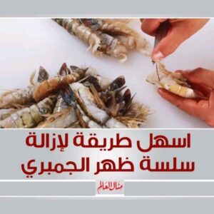 طريقة سهلة وبسيطة لتنظيف الجمبري