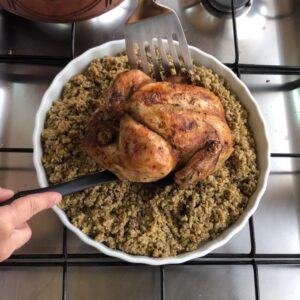 دجاج محشي فريك