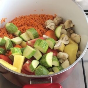 شوربة عدس بالخضار