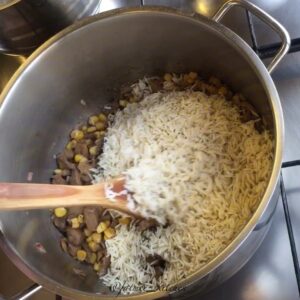 رز بالخضره بنكهة الزبده