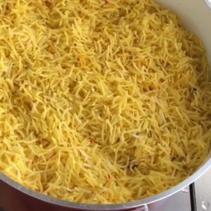 رز عدجاج بالكزبره الليمون والثوم