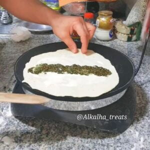《خبز صاج بدون خميرة》