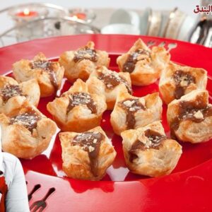 أكواب الكراميل والبندق