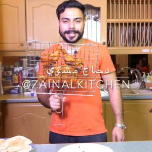 دجاج مشوي على الفحم