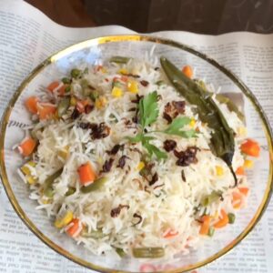 رز بالخضار