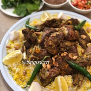 مندي اللحم بقدر الضغط الكهربائي