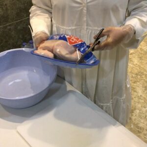 دجاج مشوي مع الخضار