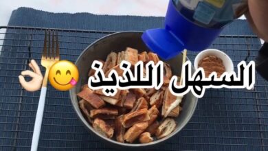 حلى سهل وسريع
•
•
•
فطيرة تفاح جاهزة شقرتها على الطاوة مع الوجهين •
ثم قطعتها قط
