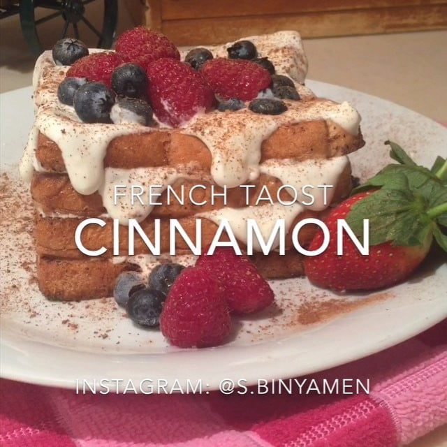 ..
-
Cinnamon french taost
فرينش توست بالقرفه
لذيذه  و سهله ما تاخذ وقت
اول شي