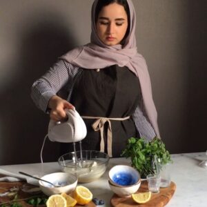 كيكة التوت والليمون