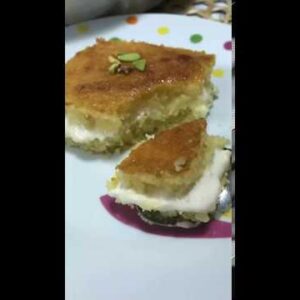 بسبوسه محشيه بالقشطه