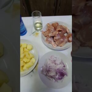 إدام دجاج مع البطاطس