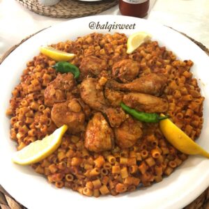كبسة المكرونة أو مكرونة الطيبين
