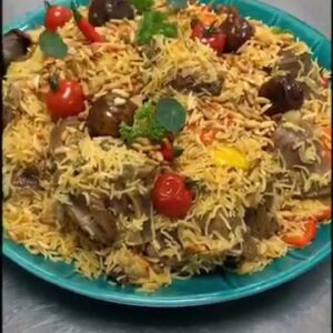 الكبسة مع الخضار
