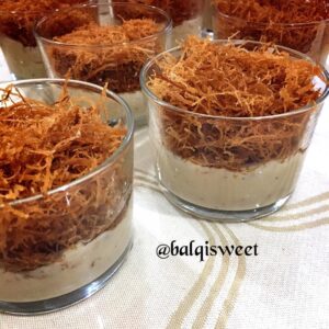 كنافه مقليه بالقشطه المهيله