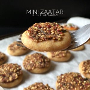 أقراص الزعتر بالطحين الأسمر