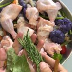 دجاج وأرز مع الخضار