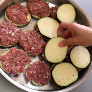 صينية باذنجان باللحم