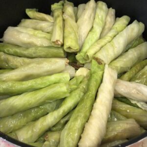 ملفوف مع ضلاع الغنم