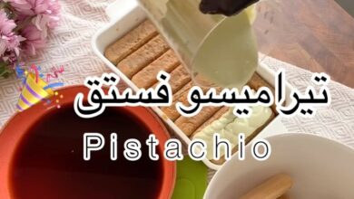 تيراميسو فستق
.
.
.المقادير:
¼علبة حليب مكثف محلى/١٠حبات جبن كريمي/صوص فستق (ب