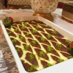 بسبوسة الكاروهات بالشكولاته