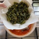 يخنة باميه بالفخاره بالطريقه اللبنانيه