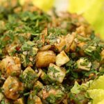 سلطة البطاطس مع دبس الرمان