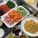 فتوش بالشمندر و حمص بالشمندر