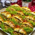 فطاير الكروسان بالدجاج والتونه