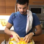 سلطة القرع والسبانخ مع جبنة الفيتا