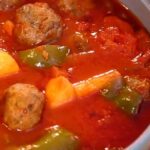 شوربة الكفتة والبطاطس