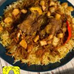 كبسة لحم مع حشوة الجزر
