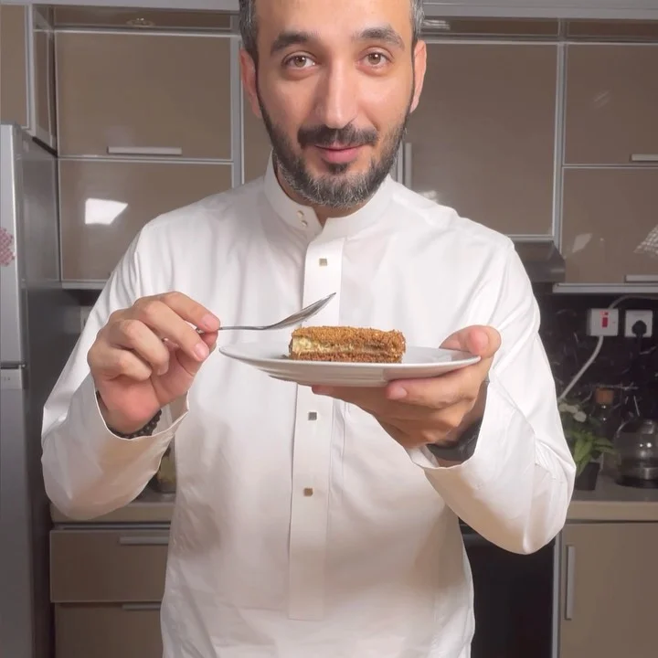 بسبوسة الحليب المحمص