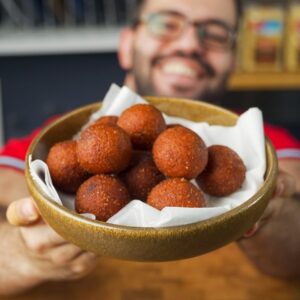 كبة برغل مقلية العجينة بدون لحم