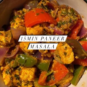 15 min paneer masala