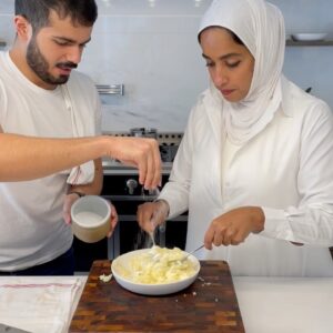 سالمون مغطى بالبرمزان والبقسماط
