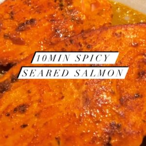 10 min spicy seared salmon